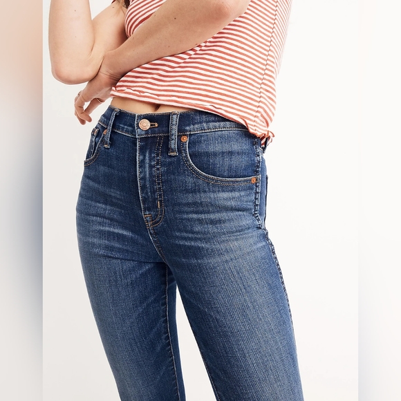 Madewell Petite 10" High-Rise Skinny Jeans in Danny Wash Size 32 - Picture 16 of 16
